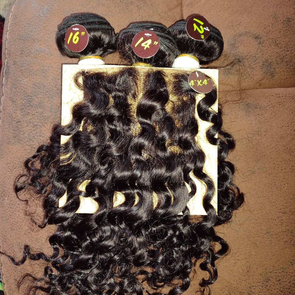 Human hair weave